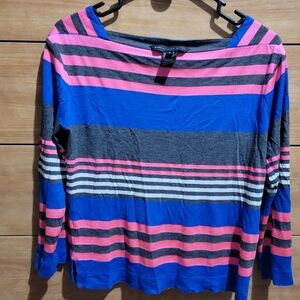 Marc Jacobs Women's Top - Blue, Pink, and Gray